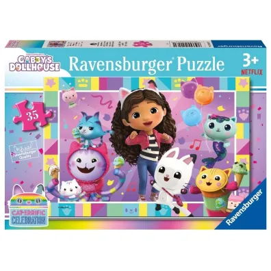 Puzzle dla dzieci 35 el. 2D Koci Domek Gabi Ravensburger