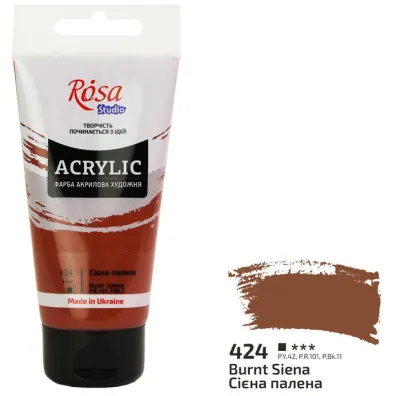 Rosa Farba akrylowa burnt sienna 424 75ml
