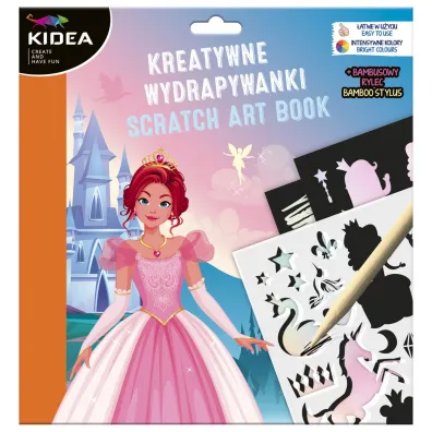 Kidea Kreatywne wydrapywanki z szablonami