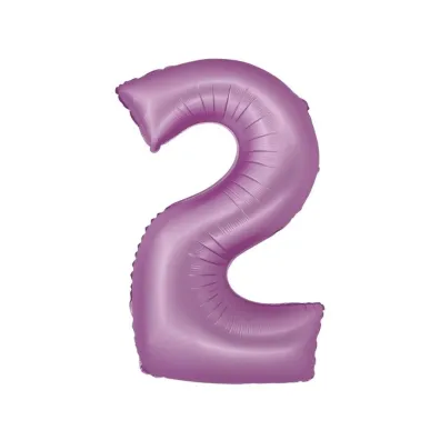 Godan Balon foliowy Smart Cyfra 2 lawendowa matowa 76cm