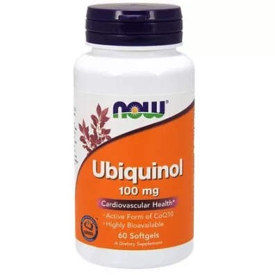 Now Foods Ubichinol - Koenzym Q10 100 mg Suplement diety 60 kaps.