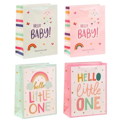 LeanToys Torebka prezentowa Baby Little One 32x12x10cm