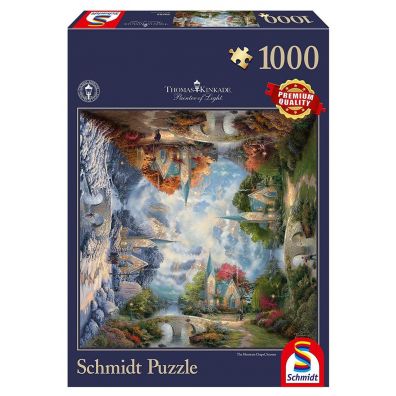 Puzzle PQ 1000 el. Thomas Kinkade Kościół w górach Schmidt