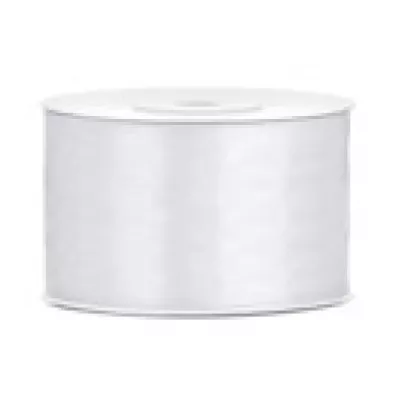 PartyDeco Wstka dekoracyjna biaa 38mm x 25m