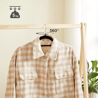 Songmics Wieszaki welurowe 50 szt.