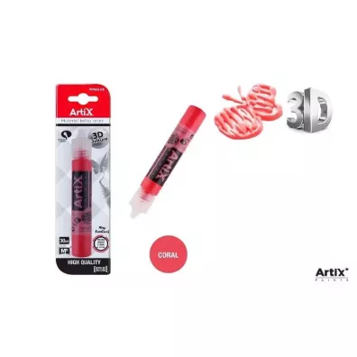 Artix Farba strukturalna 3D koralowy 30ml