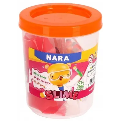 Zestaw masa �elowa sensoryczna Slime NARA w opakowaniu + koraliki + kleje Pilot