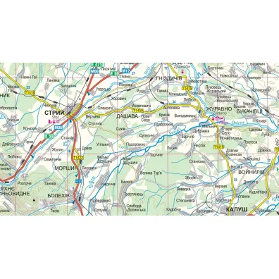 comfort!map Mapa samochodowo-turystyczna Ukraina zachodnia, Lw�w 1:500 000