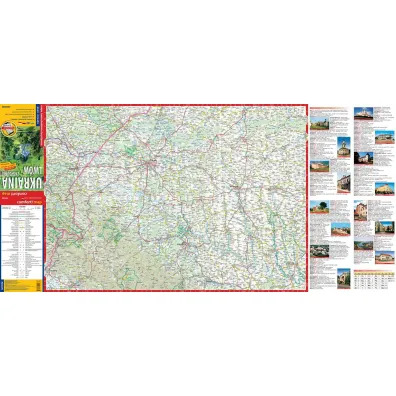 comfort!map Mapa samochodowo-turystyczna Ukraina zachodnia, Lw�w 1:500 000