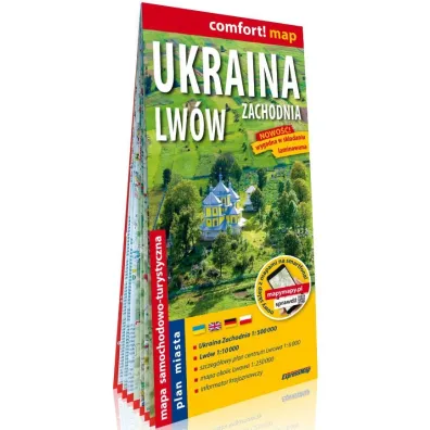 comfort!map Mapa samochodowo-turystyczna Ukraina zachodnia, Lw�w 1:500 000