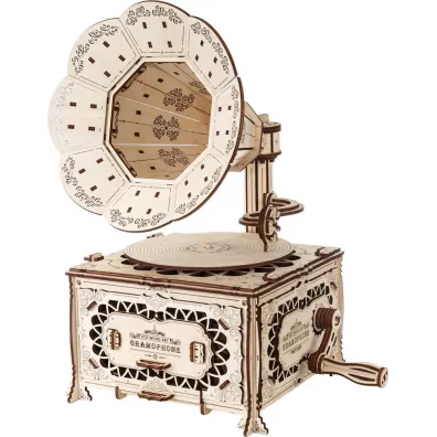 Drewniane Puzzle 3D - Gramofon Nice-idea.pl