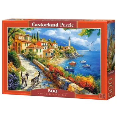 Puzzle 500 el. White Lighthouse Bay CASTORLAND B-54237
