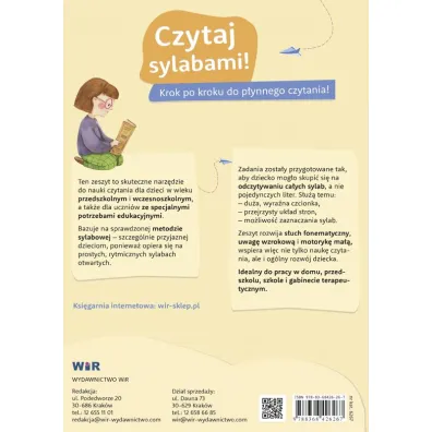 Czytaj sylabami zeszyt do nauki i doskonalenia czytania