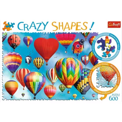 Puzzle 600 el. Crazy Shapes. Kolorowe balony Trefl