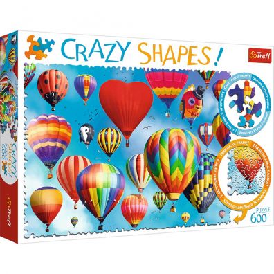 Puzzle 600 el. Crazy Shapes. Kolorowe balony Trefl