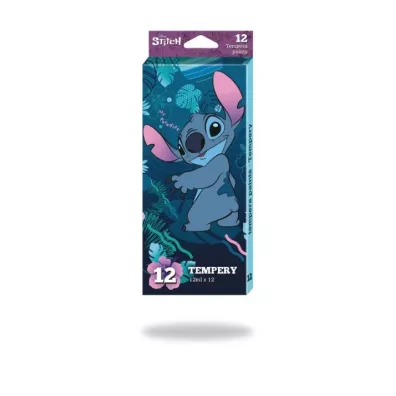 CoolPack Farby tempera w tubach Disney Core Stitch 12 ml x 12 kolor�w