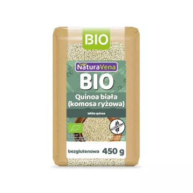 NaturaVena Quinoa bia�a (komosa ry�owa) bezglutenowa 450 g Bio