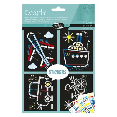 Zestaw kreatywny Crafty �rodki transportu Avenue Mandarine