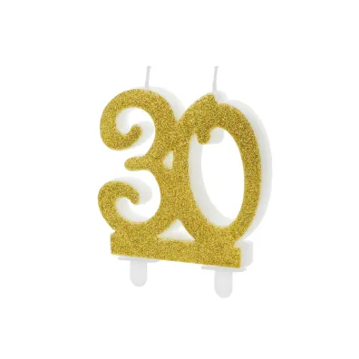 PartyDeco �wieczka urodzinowa 30 7.5cm