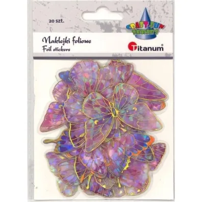 Titanum Naklejki foliowe motyle 10 wzor�w 20 szt