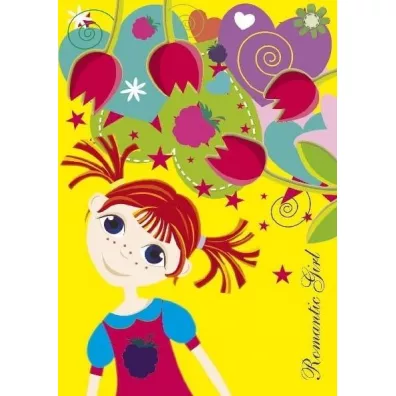 Ibis/Books Zeszyt A5 Romantic girl - Je�ynka kratka 16 kartek