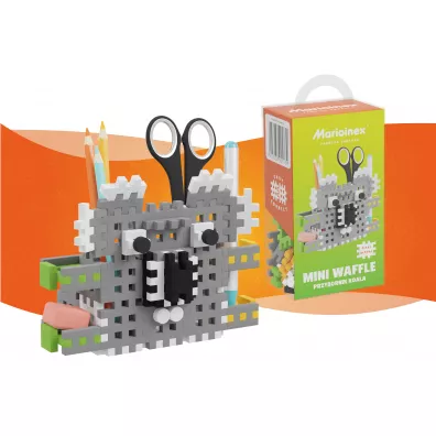 Klocki konstrukcyjne Mini Waffle 70 element�w Przybornik Koala MARIOINEX 905739