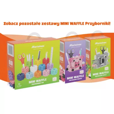 Klocki konstrukcyjne Mini Waffle 70 element�w Przybornik Koala MARIOINEX 905739