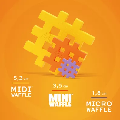 Klocki konstrukcyjne Mini Waffle 70 element�w Przybornik Koala MARIOINEX 905739