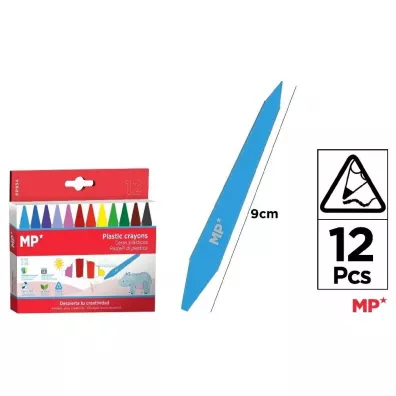 Mp Main Paper Kredki woskowe dwustronne 12 kolor�w