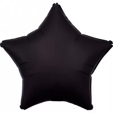 Amscan Balon foliowy Lustre Black gwiazda 48cm