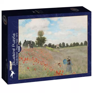 Puzzle 1000 el. Claude Monet, Pole mak�w Bluebird Puzzle