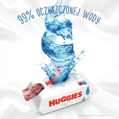 Huggies Chusteczki nawilane Pure Extra Care 56 szt.