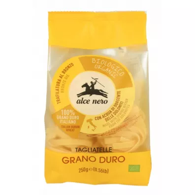 Alce Nero Makaron semolinowy gniazda tagliatelle 250 g Bio