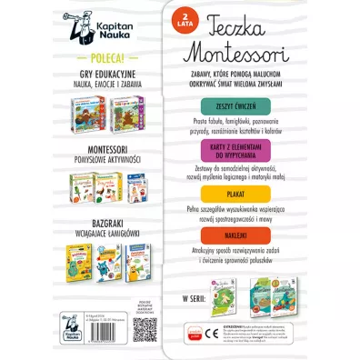 Teczka Montessori. 2 lata. Kapitan Nauka
