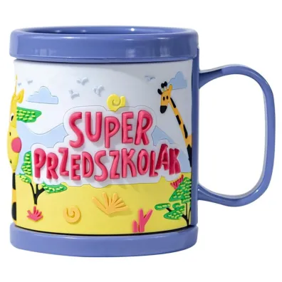 Be-Happy Gifts Kubek dla dziecka 3D Super przedszkolak