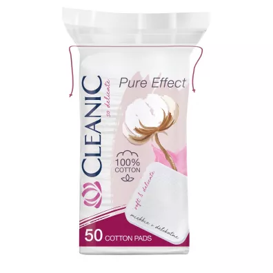 Cleanic Pure Effect p�atki kosmetyczne kwadratowe 50 szt.