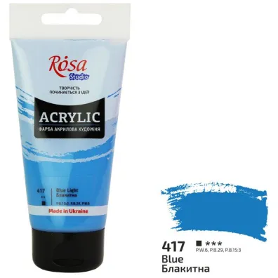 Rosa Farba akrylowa blue 417 75ml