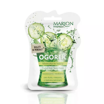 Marion Fit&Fresh Face Mask maseczka do twarzy oczyszczenie i nawil�enie Og�rek