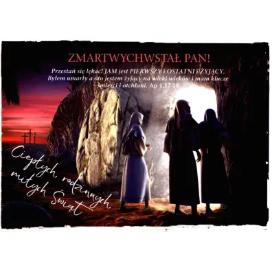 Kartka Wielkanoc 2 Zmartwychwsa� Pan 4442 - Edyta Bogulak