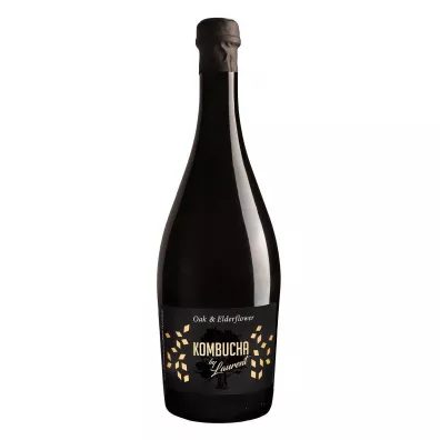 Kombucha By Laurent Kombucha szampa�ska na p�atkach d�bu o smaku kwiat�w czarnego bzu 750 ml Bio