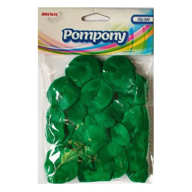Brewis Pompony puszyste zielone 24 szt.