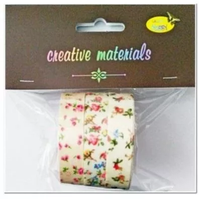 Galeria Hobby Ta�my materia�owe kwiaty 3 x 4m