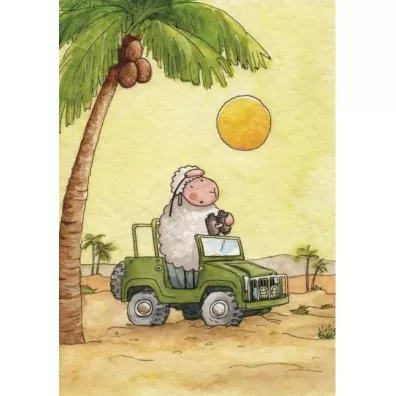 Poczt�wka z kolorowank� Szukajcie najpierw - Katarzyna  Rymorz