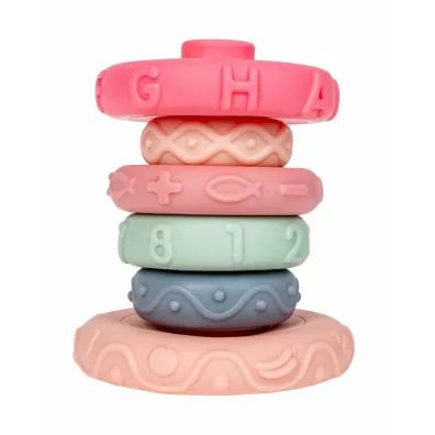 Piramidka wiea kolory pastelowe Smily Play