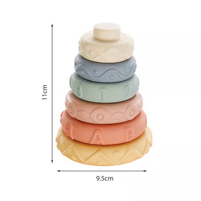 Piramidka wiea kolory pastelowe Smily Play