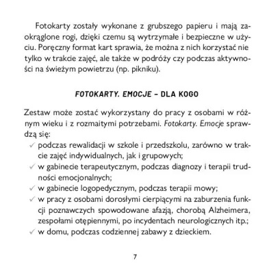 Fotokarty Emocje Uniwersalna pomoc edukacyjna