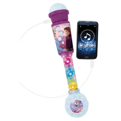 Lexibook-Apollo Mikrofon Frozen z efektami �wietlnymi i d�wi�kowymi i z��czem AUX-IN MIC90FZ