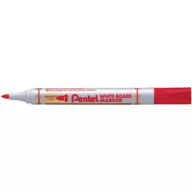 Pentel Marker sucho�cieralny ekonomiczny MW85 czerwony czerwony 12 szt.