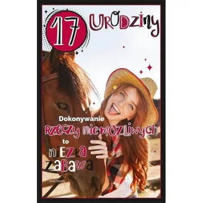 AbCard Kartka okoliczno�ciowa Urodziny 17 U103