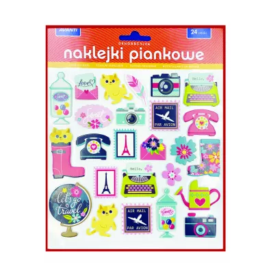Naklejki piankowe ca�oroczne V2 24 szt.